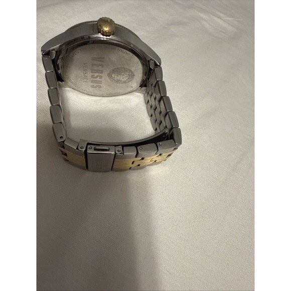 VERSUS Versace Colonne 45mm Gold/Silver Tone Stainless Steel Case,... - Picture 3 of 4
